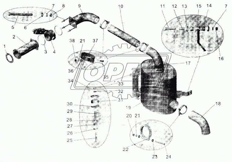 152-1203178-22 Труба выхлопная МАЗ